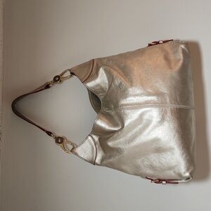Large Capacity Silver Genuine Leather Dooney and Bourke Purse